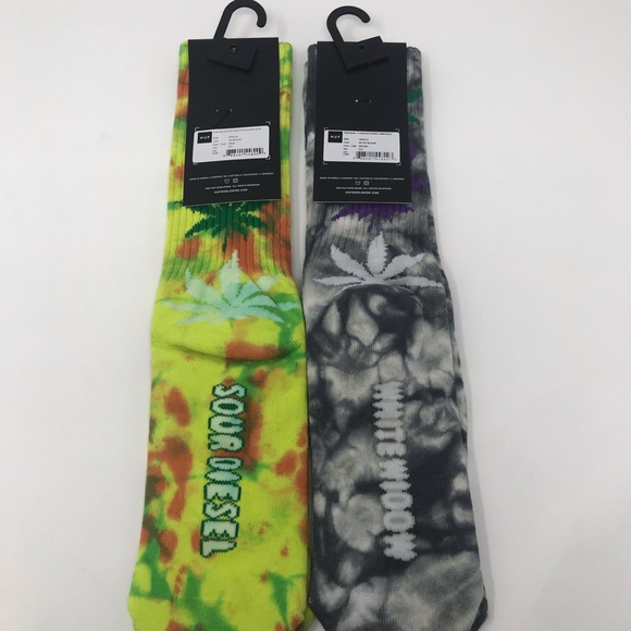 2 Pair Huf Plant Strains Socks - New With Tags - Picture 3 of 7